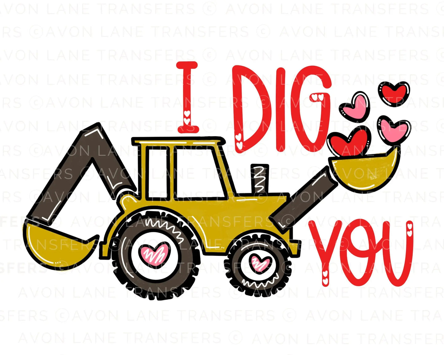 Boy’s Valentines DTF Transfers, Child DTF Transfers, Ready to Press, Heat Transfer, Valentine’s Day Direct to Film, I Dig You