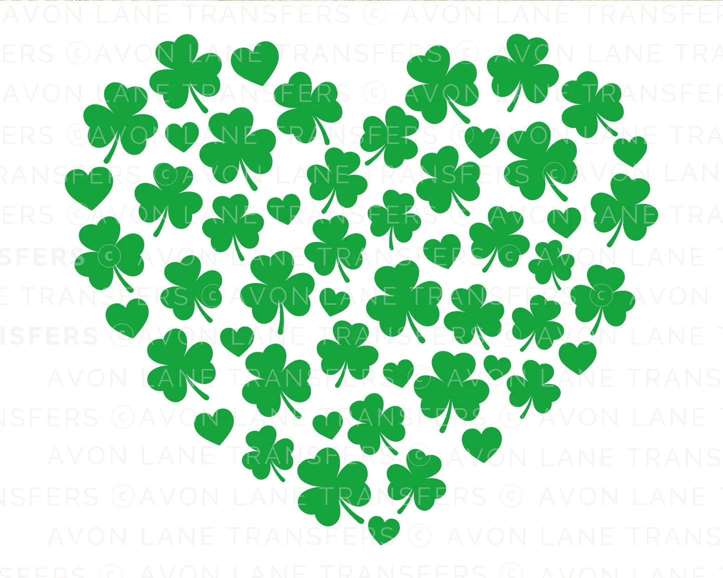 Shamrock Heart DTF, St. Patrick's Day Tshirt Transfer, Clover DTF, Shamrock DTF, St. Patrick's Day Transfer, Retro St Patricks dtf