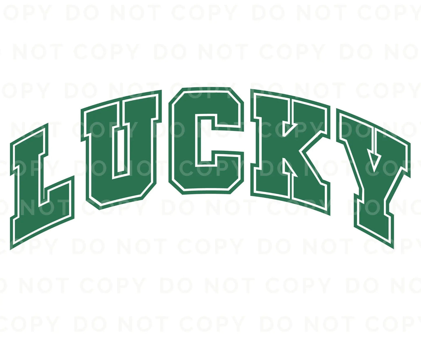 Lucky DTF Transfer, DTF Transfers, Ready to Press, T-shirt Transfers, Heat Transfer, Direct to Film, Sports DTF Transfers, Prints