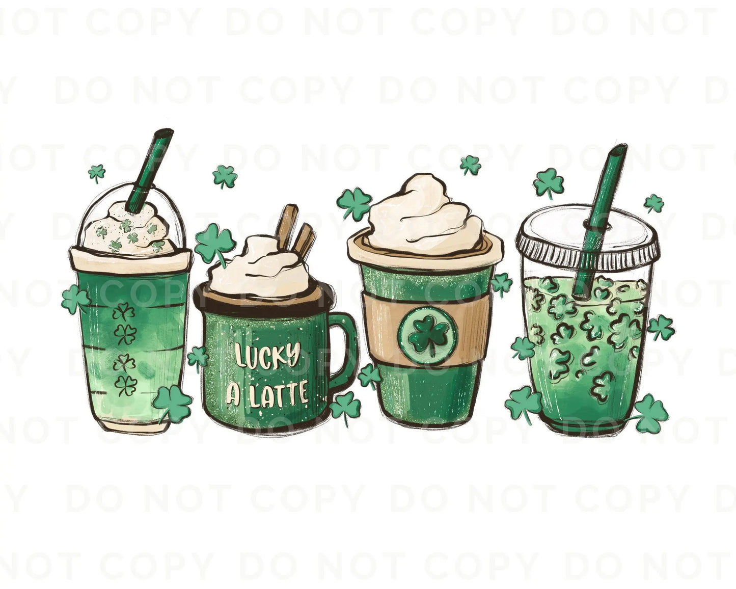 St. Patrick's Coffee, Ready to Press, T-shirt Transfers, Heat Transfer, Direct to Film, St. Patrick's Day Transfer, St.Patty's dtf