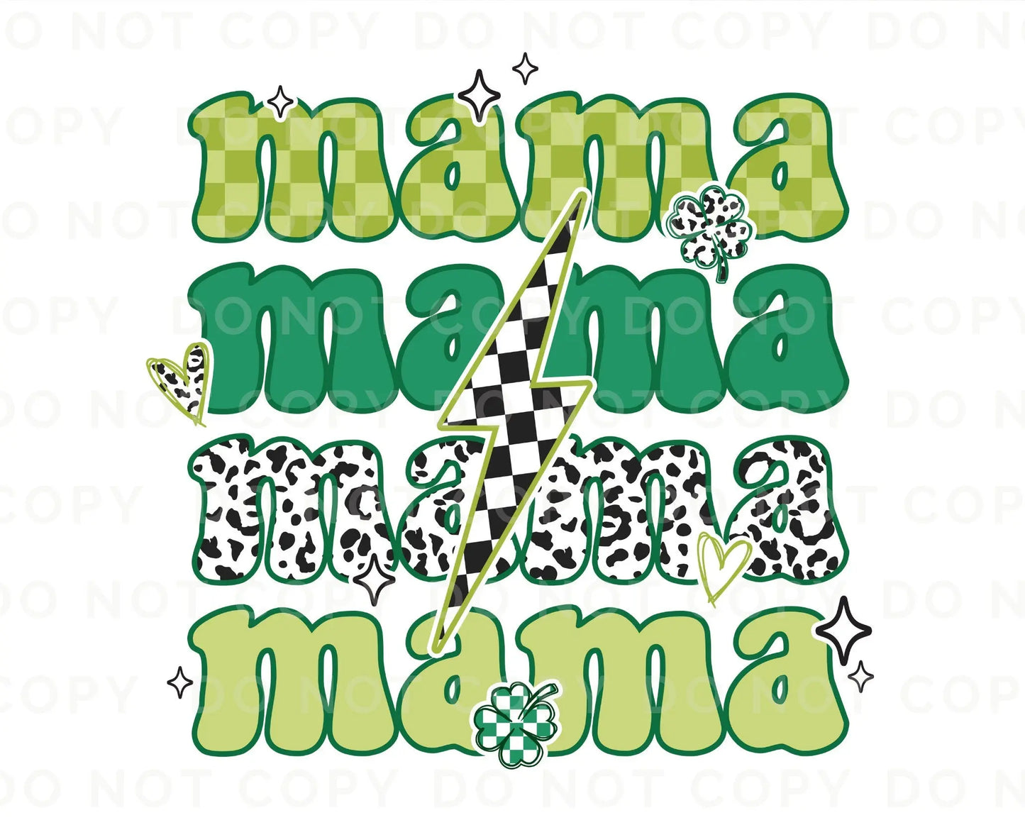 DTF Ready to Press Tshirt Transfers St Patricks Day Heat Transfer Direct to Film dtf Transfers dtf Patrick's Day Mama Tshirt Transfer