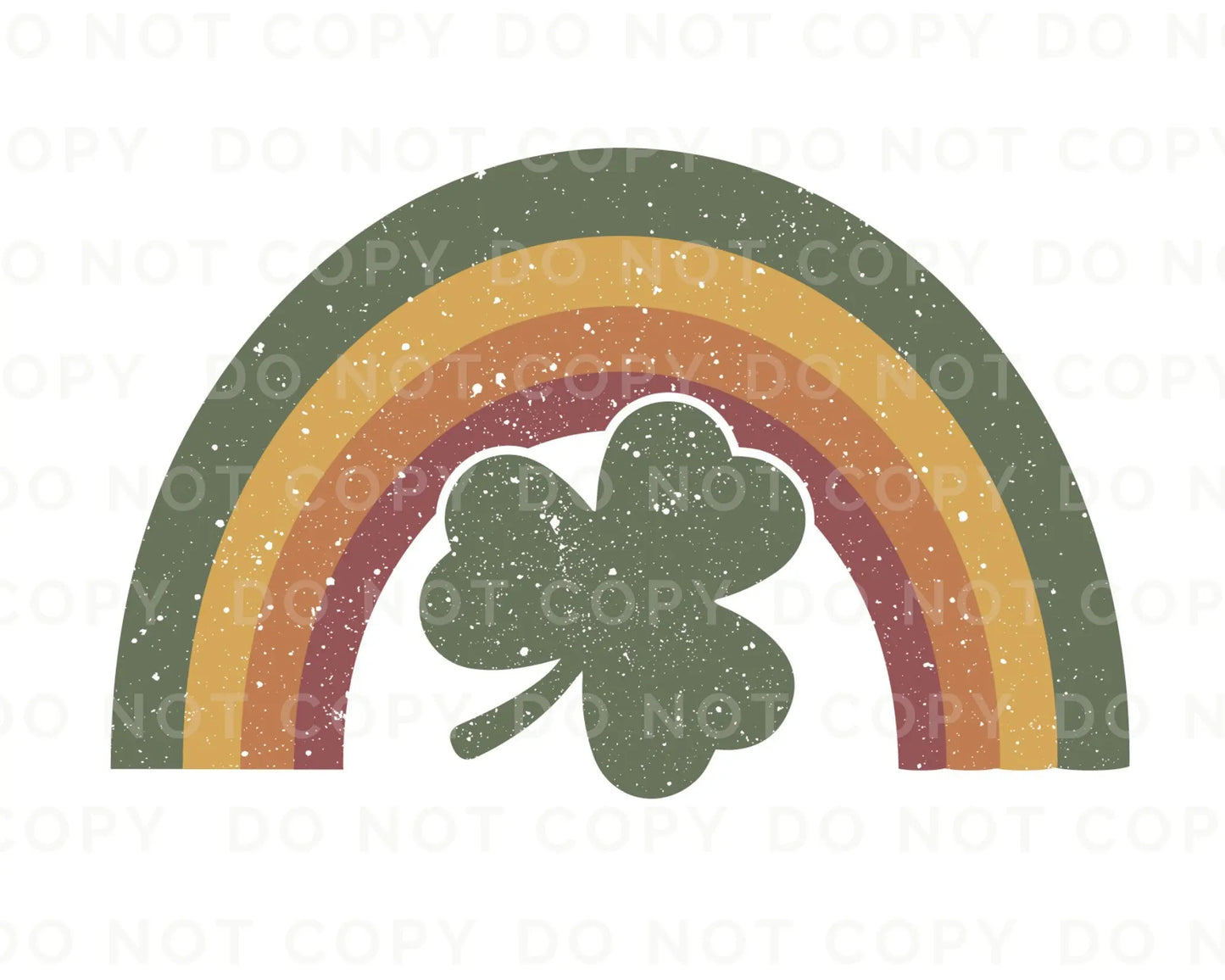 DTF Tshirt Transfer Ready to Press St Patricks Day T shirt Transfers Heat Transfer Direct to Film dtf Retro St Patrick's Rainbow