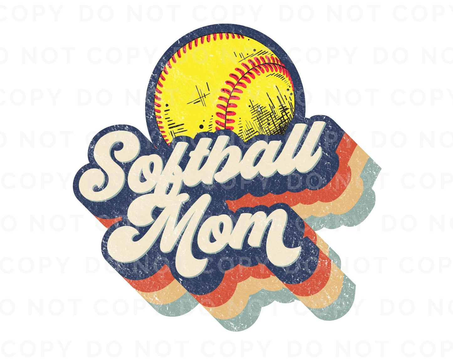 Softball Mom DTF transfer, Softball Mom tshirt Transfer, Softball dtf, Ready to Press, Ball Mom, Direct to Film,