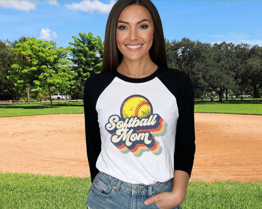 Softball Mom DTF transfer, Softball Mom tshirt Transfer, Softball dtf, Ready to Press, Ball Mom, Direct to Film,