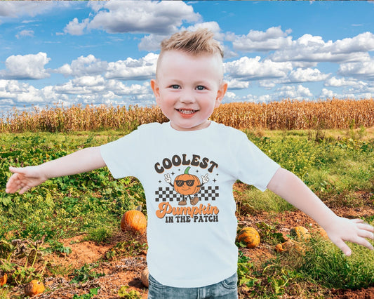 Fall DTF Transfers, Ready to Press, T-shirt Transfers, Heat Transfer, Direct to Film, Pumpkin, Youth, Kids, Coolest Pumpkins in the Patch