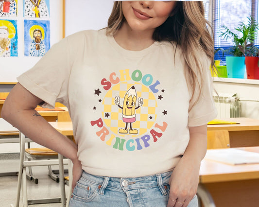 DTF Transfers, First Day of School, Heat Transfer, Ready to Press, Direct to Film, Teacher Shirt Transfer, School Principal, Retro, Pencil