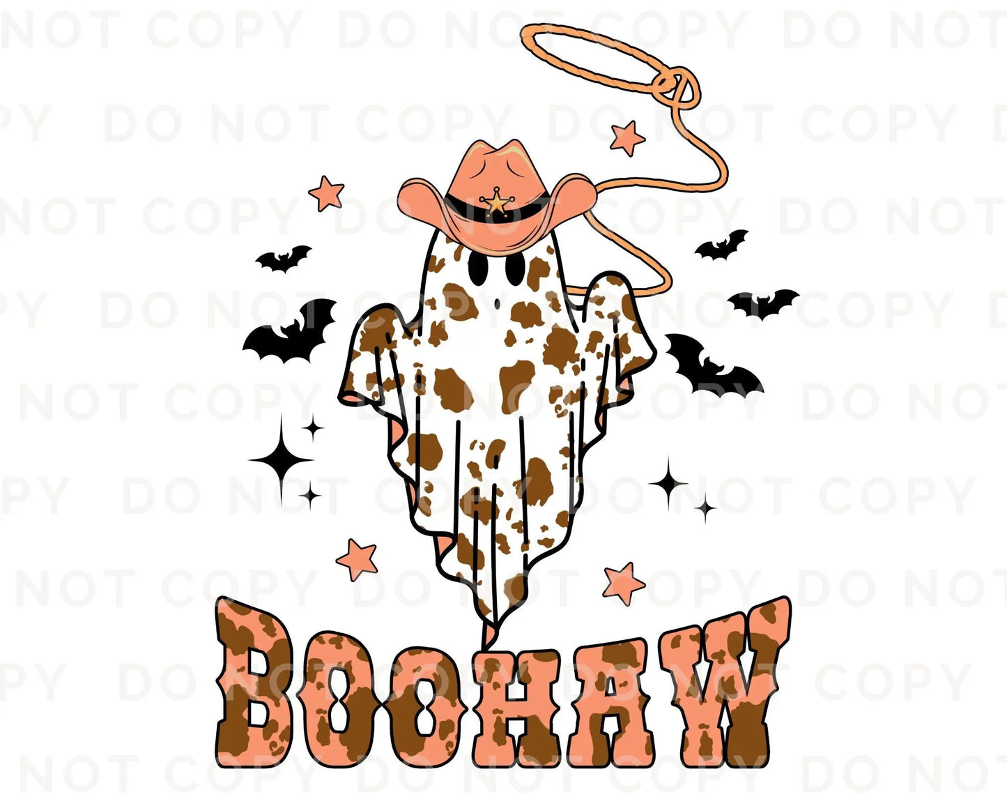 DTF Transfers, Ready to Press, T-shirt Transfers, Heat Transfer, Direct to Film, Custom Transfers, Halloween, Fall, Western, Cowgirl Ghost