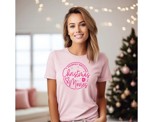 DTF Transfers, Ready to Press, T-shirt Transfers, Custom, Heat Transfer, Direct to Film, Holiday, Probably Watching Christmas Movies