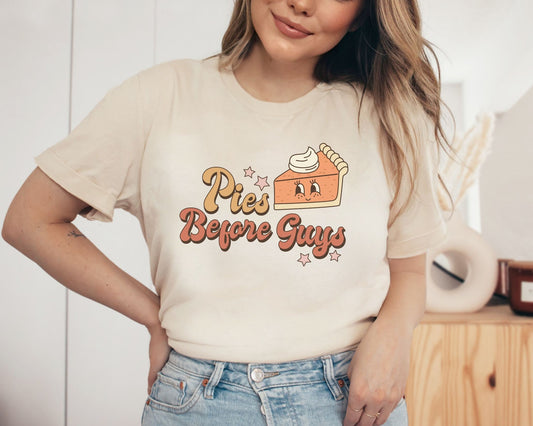 DTF Transfers, Ready to Press, T-shirt Transfers, Heat Transfer, Direct to Film, Fall, Thanksgiving, Holiday, Retro, Pies Before Guys