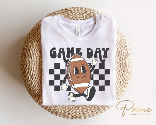 Football DTF Transfers, Ready to Press, T-shirt Transfers, Heat Transfer, Direct to Film, Sports, Cartoon, Characters, Game Day, Retro