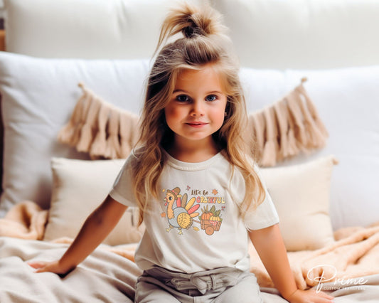 DTF Transfers, Ready to Press, T-shirt Transfers, Heat Transfer, Direct to Film, Fall, Pumpkin, Turkey, Leaves, Wagon, Let's Be Grateful