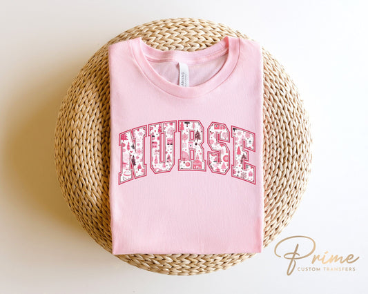 DTF Transfers, Ready to Press, T-shirt Transfers, Heat Transfer, Direct to Film, Hospital, Medical, Nurse Christmas Letter Collage