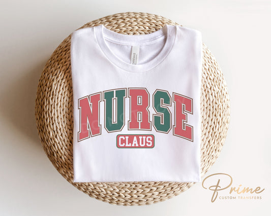 DTF Transfers, Ready to Press, T-shirt Transfers, Heat Transfer, Direct to Film, Hospital, Medical, Funny, Santa, Christmas, Nurse Claus