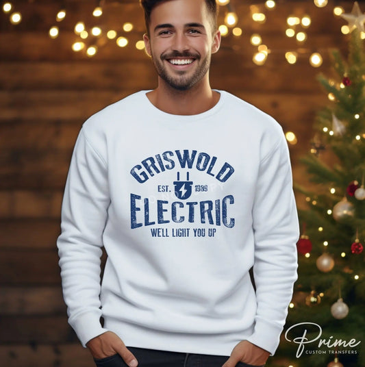Christmas DTF Transfers, Ready to Press, T-shirt Transfers, Heat Transfer, Direct to Film, Christmas Lights, Movie, We'll Light You Up