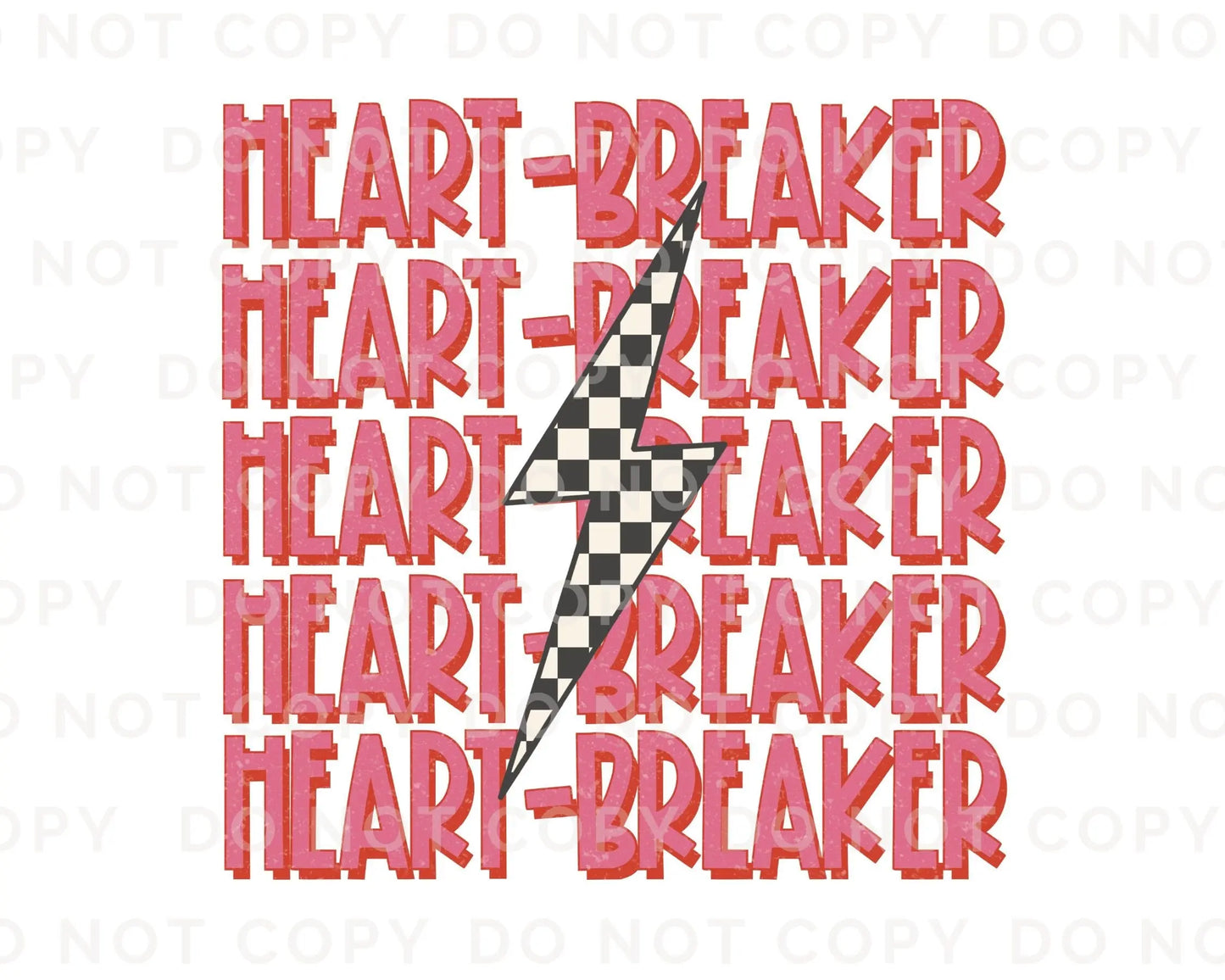 DTF Transfers, Ready to Press, T-shirt Transfers, Heat Transfer, Direct to Film, Valentine's Day, Retro, Cute, Girl, Heart Breaker