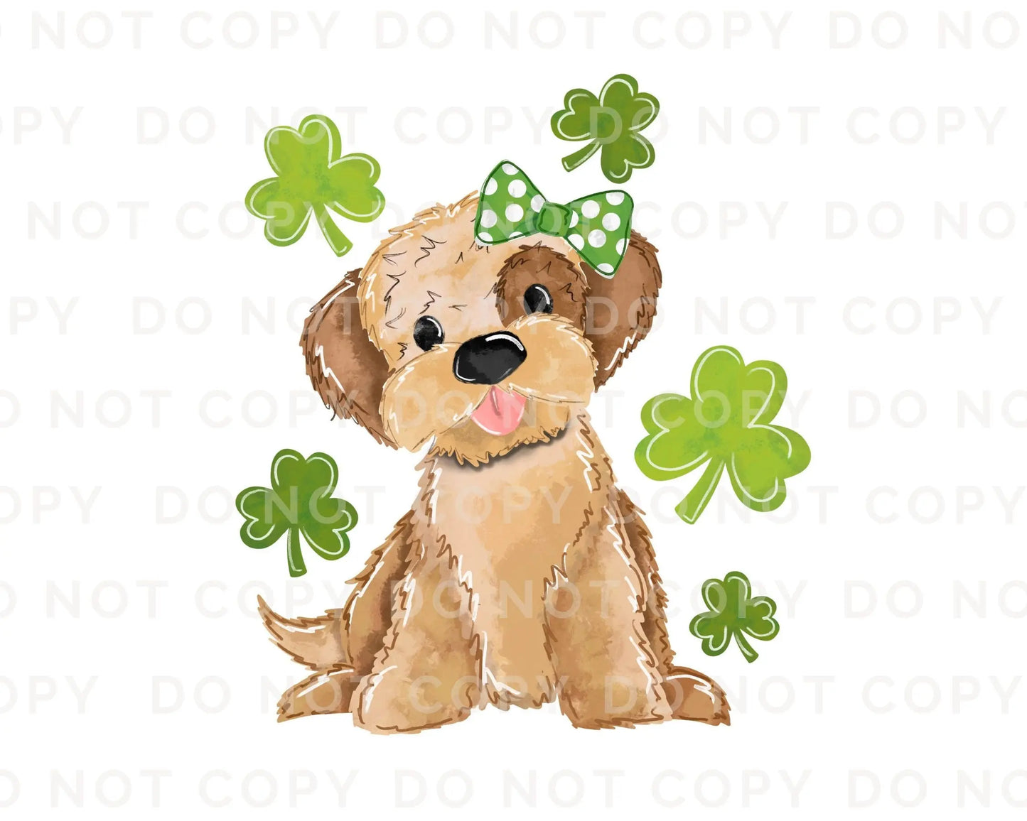 DTF Transfers, Ready to Press, T-shirt Transfers, Heat Transfer, Direct to Film, St Patties, Saint Patrick's Day, Girl Puppy