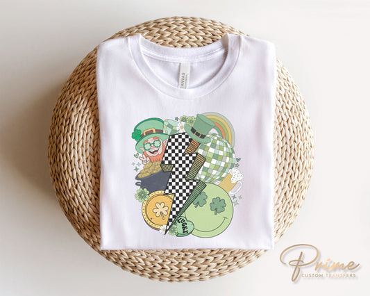 DTF Transfers, Ready to Press, T-shirt Transfers, Heat Transfer, Direct to Film, St Patties, Shamrock, Clover, St Patrick's Day Collage