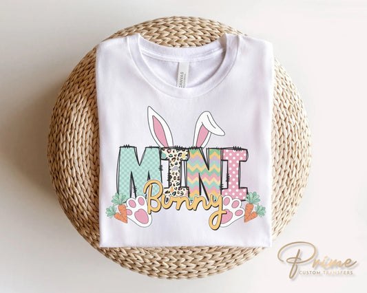 Easter DTF Transfers, Ready to Press, T-shirt Transfers, Heat Transfer, Direct to Film, Spring, Bunny Ears, Mama, Matching, Mommy and Me