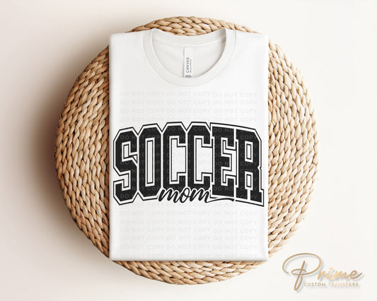 Soccer DTF Transfers, Ready to Press, T-shirt Transfers, Heat Transfer, Direct to Film, Cold Peel, Sports, Game Day, Varsity, Soccer Mom