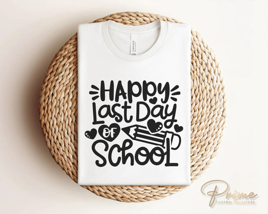 Summer DTF Transfers, Ready to Press, T-shirt Transfers, Heat Transfer, Direct to Film, Cold Peel, Teacher, Doodle, Happy Last Day of School