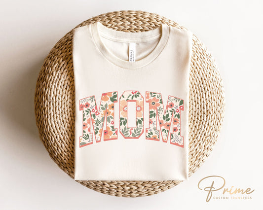 Mother's Day DTF Transfers, Ready to Press, T-shirt Transfers, Heat Transfer, Direct to Film, Motherhood, Retro, Boho, Gift, Floral Mom