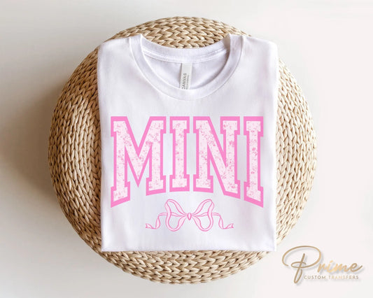 Mother's Day DTF Transfers, Ready to Press, T-shirt Transfers, Heat Transfer, Direct to Film, Mommy and Me, Matching, Coquette, Mama, Bow