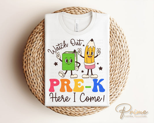 School DTF Transfers, Ready to Press, T-shirt Transfers, Heat Transfer, Direct to Film, Graduation, Last Day, Pre-K, Preschool, Child