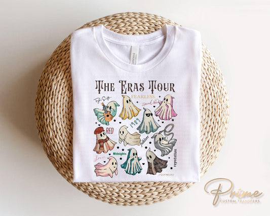 Halloween DTF Transfers, Ready to Press, T-shirt Transfers, Heat Transfer, Direct to Film, Fall, Cute Ghosts, Concert, Country Music