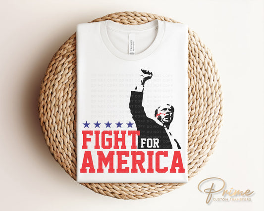 Trump DTF Transfers, Ready to Press, T-shirt Transfers, Heat Transfer, Direct to Film, Republican, Presidential, 2024 Election, Trump Shot