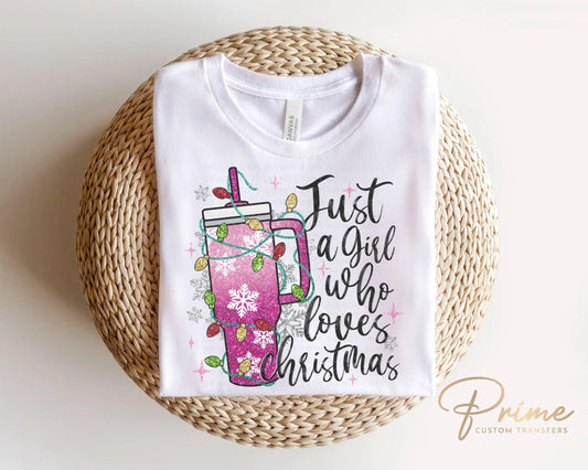 Christmas DTF Transfers, Ready to Press, T-shirt Transfers, Heat Transfer, Direct to Film, Holiday, Funny, Faux Sparkly Glitter Tumbler