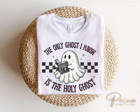 Halloween DTF Transfers, Ready to Press, T-shirt Transfers, Heat Transfer, Direct to Film, Cute, Christian, Reading the Bible, Holy Ghost