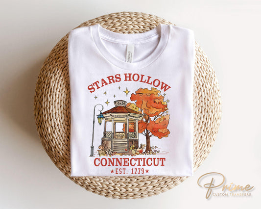 Fall DTF Transfers, Ready to Press, T-shirt Transfers, Heat Transfer, Direct to Film, Stars Hollow Connecticut, Autumn Festival, Trendy