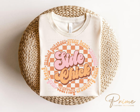 Thanksgiving DTF Transfers, Ready to Press, T-shirt Transfers, Heat Transfer, Direct to Film, Friendsgiving, Dinner, Trendy, Side Chick