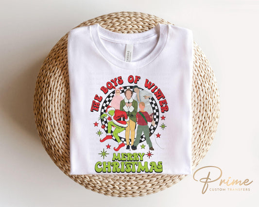 Christmas DTF Transfers, Ready to Press, T-shirt Transfer, Heat Transfer, Direct to Film, Holiday, Boys of Winter Christmas Movie Characters