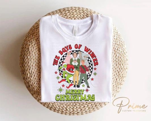 Christmas DTF Transfers, Ready to Press, T-shirt Transfer, Heat Transfer, Direct to Film, Holiday, Boys of Winter Christmas Movie Characters