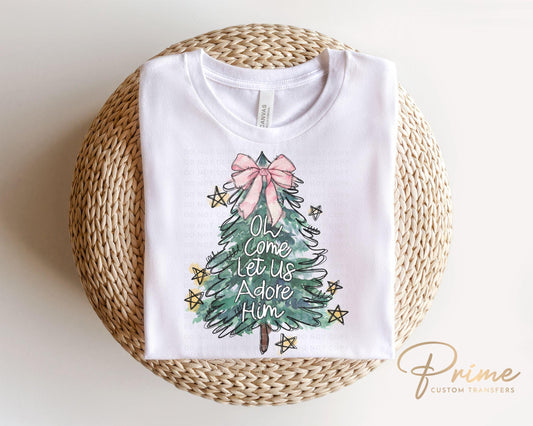 Christmas DTF Transfers, Ready to Press, T-shirt Transfers, Heat Transfer, Direct to Film, Holiday, Nativity, Jesus, Christian, Tree, Star