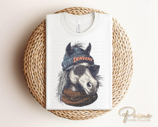 Football DTF Transfer, Ready to Press, T-shirt Transfer, Heat Transfer, Direct to Film, Sports Fan Apparel, Game Day, Denver Football