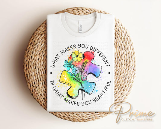 Autism Awareness DTF Transfers, Ready to Press, T-shirt Transfers, Heat Transfer, Direct to Film, Puzzle, Acceptance, Autism Mom Shirt Decal