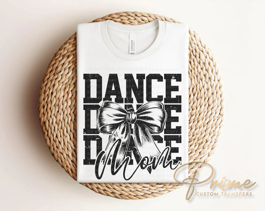 Dance DTF Transfer, Ready to Press, T-shirt Transfer, Heat Transfer, Direct to Film, Gift, Competition Weekend, Coquette, Bow Team Dance Mom
