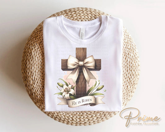 Easter DTF Transfer, Ready to Press, T-shirt Transfer, Heat Transfer, Direct to Film, Bible, Christian, Religious, Jesus, Watercolor Cross