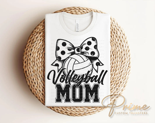 Volleyball DTF Transfers, Ready to Press, T-shirt Transfers, Heat Transfer, Direct to Film, Sports Mom Apparel, Coquette Volleyball Bow
