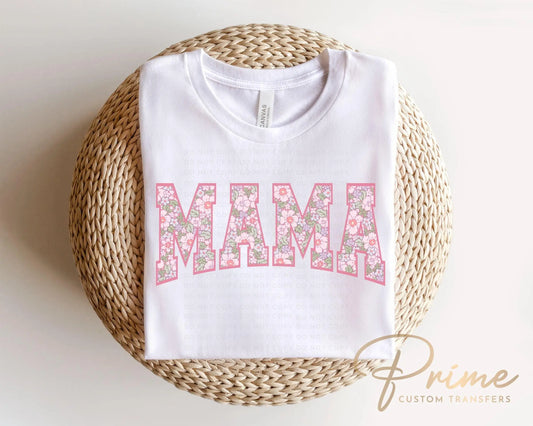 Mother's Day DTF Transfers, Ready to Press, T-shirt Transfers, Shirt Heat Transfer, Direct to Film, Spring, Boho Gift for Mom, Floral Mama