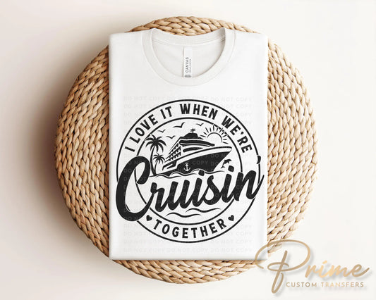 Cruise DTF Transfer, Ready to Press, T-shirt Transfer, Heat Transfer, Direct to Film, Family, Friends Matching Trip Tee Shirts, Vacation