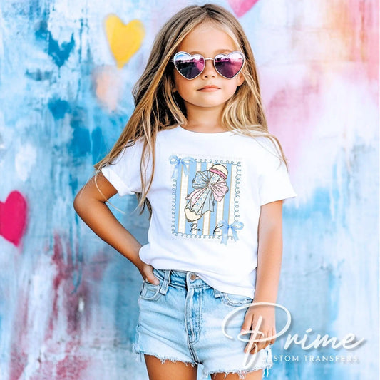 Coquette Pre K DTF Transfer, Ready to Press, T-shirt Transfer, Heat Transfer, Direct to Film, Back to School, Pencil Bow, Floral Preschool