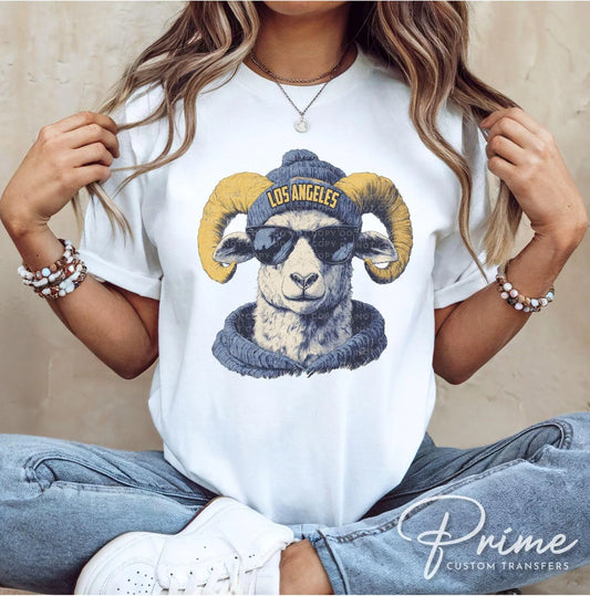 Los Angeles Football DTF Transfers, Ready to Press, T-shirt Transfers, Heat Transfer, Direct to Film, Sports Fan Apparel, Animal Mascot