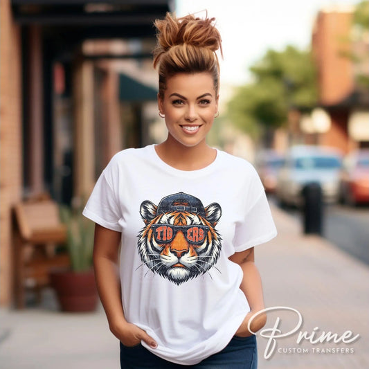 Tiger School Mascot DTF Transfer, Ready to Press, T-shirt Transfer, Heat Transfer, Direct to Film, Football, Baseball Lover