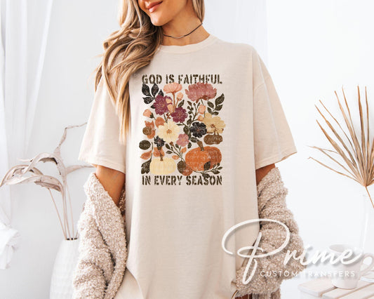 God is Faithful in Every Season DTF Transfer | Direct to Film