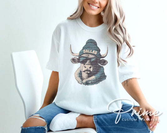 Dallas Football DTF Transfer, Ready to Press, T-shirt Transfer, Heat Transfer, Direct to Film, Sports Fan Apparel, Game Day, Football Mascot
