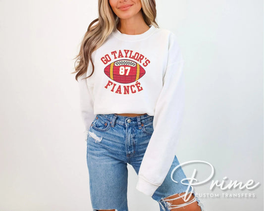 Go Taylor's Fiancé DTF Transfer, Ready to Press, T-shirt Transfer, Heat Transfer, Direct to Film, Football Shirt, Boyfriend