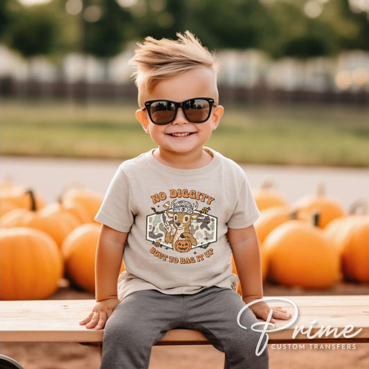 Bout To Bag It Up DTF Transfer, Ready to Press, T-shirt Transfers, Heat Transfer, Direct to Film, Trick or Treat, Camo, Buck